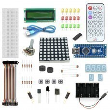  Nano V3 1602 Lcd Starter Kit With 17 Basic Arduino Projects
