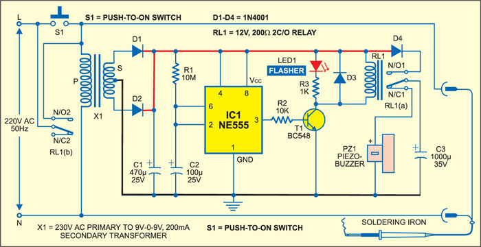 Automatic Soldering Iron Switch