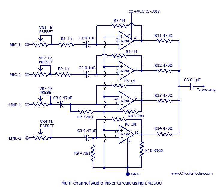 stereo amplifier circuit BA5417