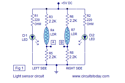 light sensor line follower robot