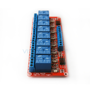 8 x DC 9V Opto Isolated High/Low Level Triggering Relay Module